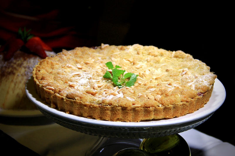 Torta di Zucca (RM80++, serves 8-10 persons), pumpkin pie served with maple cream sauce.