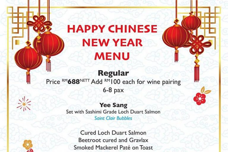 Chinese New Year Menus 2019 in Malaysia