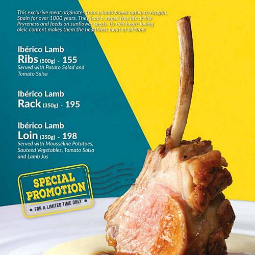 Click here to view Iberico Lamb Promo at El Cerdo