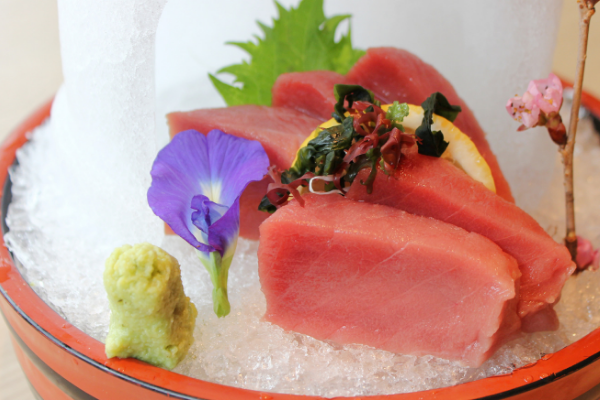 Click to view Ishin's Signature Bluefin Tuna Sashimi.