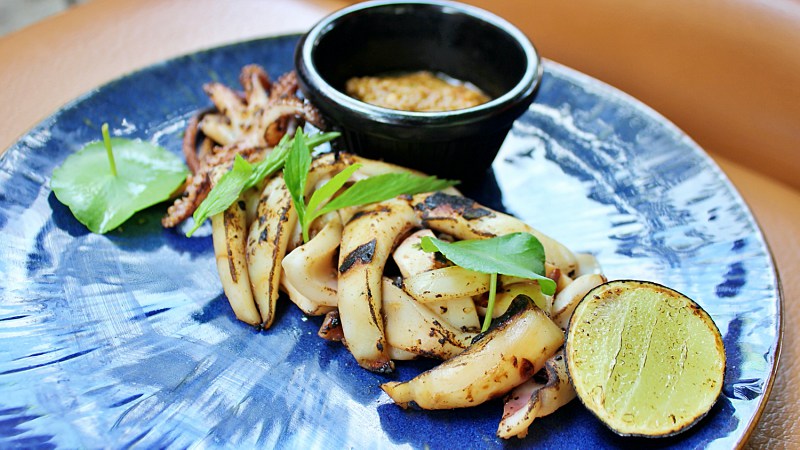 View Grilled Calamari at SPG by Bijan