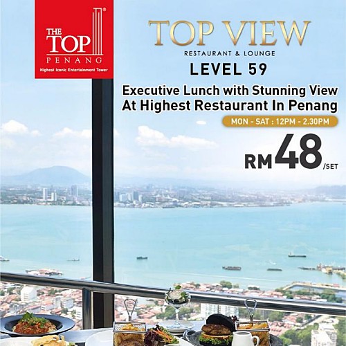 View Executive Set Lunch Promo at TOP View Restaurant & Lounge