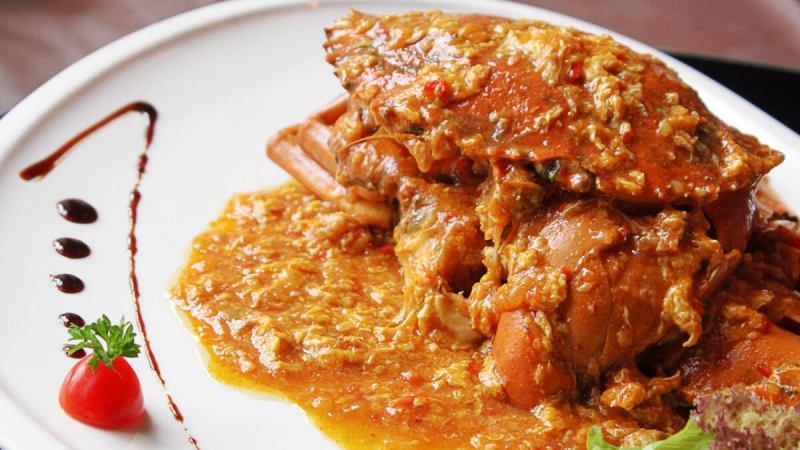 View Braised Crab with Chili at One Seafood Restaurant